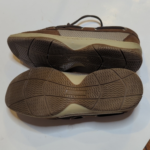 Bjorndal Chesapeake comfy classic brown leather slip on boat shoes. Sz 8 - Picture 6 of 10